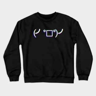 Kaomoji -Angry Flip Crewneck Sweatshirt